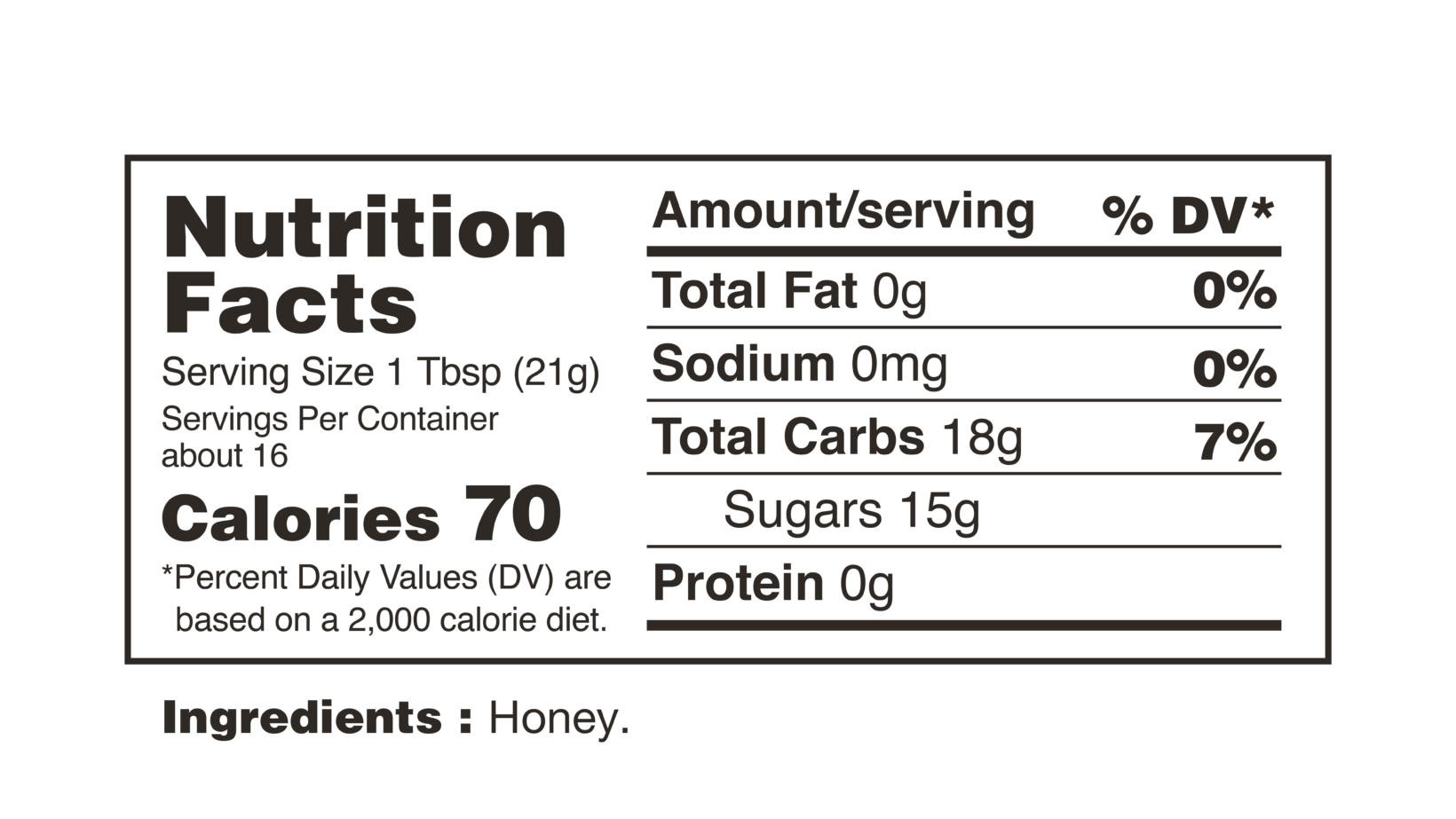 Nature Nate s Nutrition Facts Nature Nates Australia